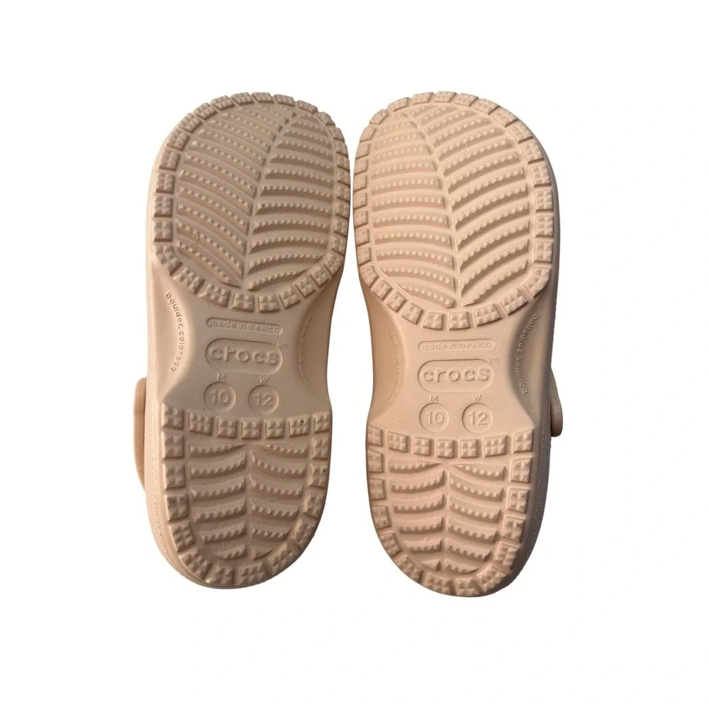 Crocs Classic Clog Tan Beige Mens 10 Womens 12 Slip On Shoes 10001-2DS‎ NEW